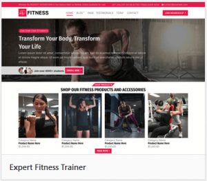 NJ Web Services - Fitness Center